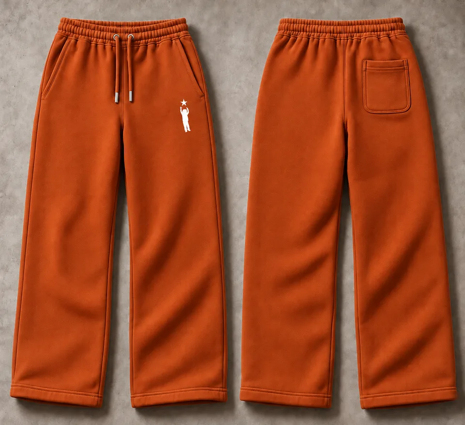 Pants Design 1 — Burnt orange — Burnt orange design mockup