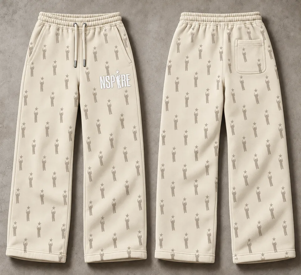 Pants Design 2 — Cream / bone — Cream / bone design mockup