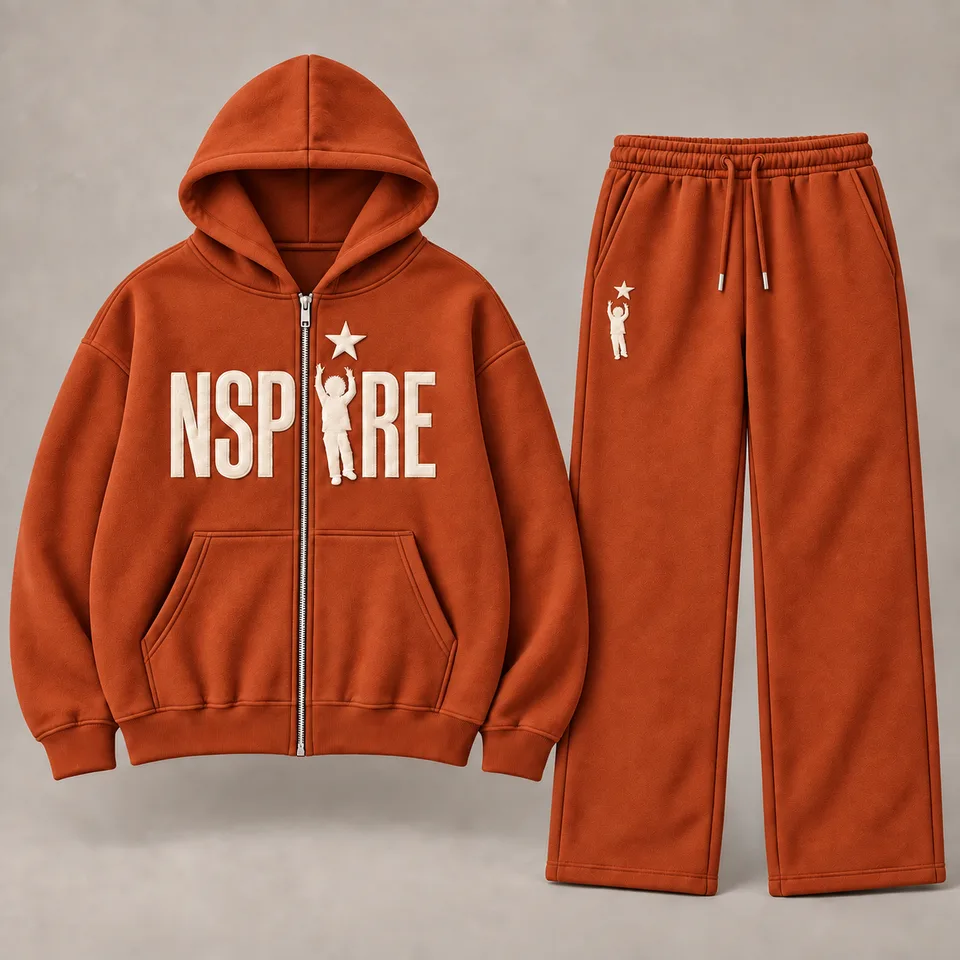 Matching Set 1 — Burnt orange — Burnt orange design mockup