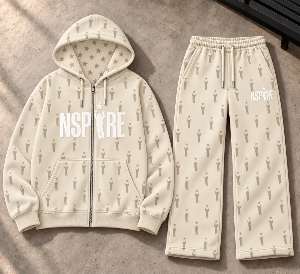 Matching Set 2 — Cream / bone — Cream / bone design mockup