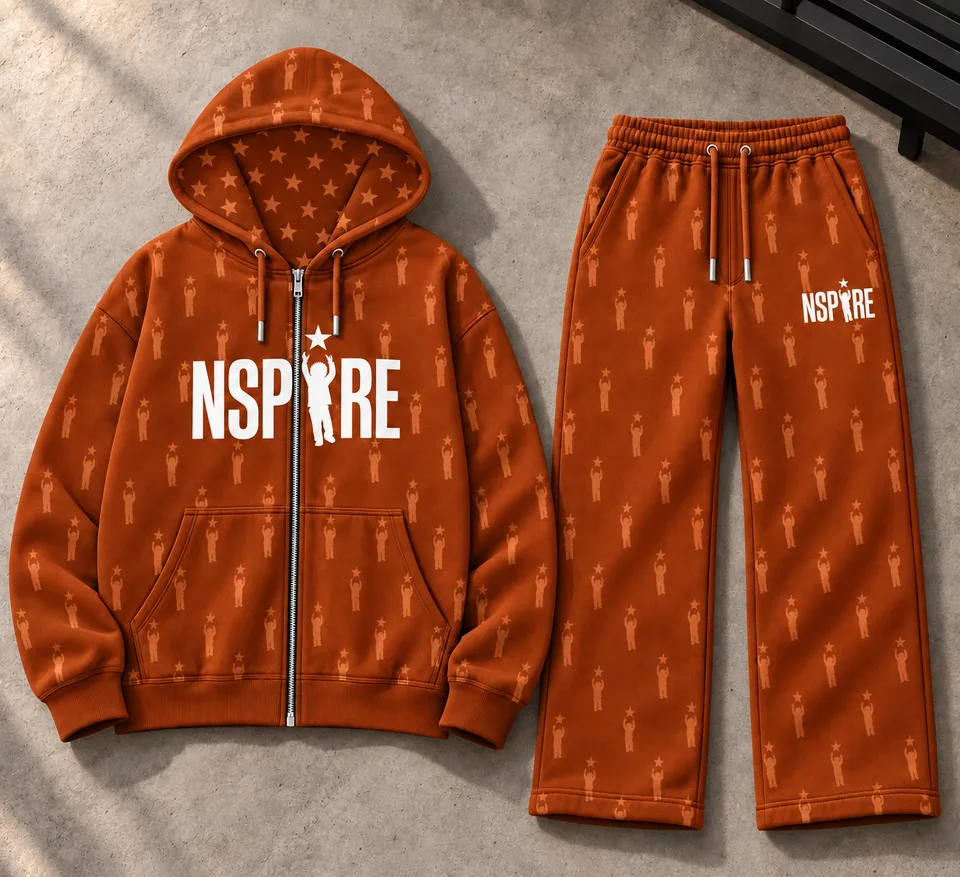 Matching Set 2 — Burnt orange — Burnt orange design mockup